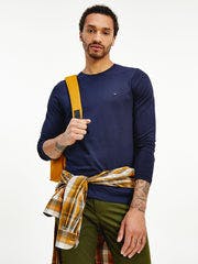 Stretch Slim Fit Long Sleeve Tee - Desert Sky